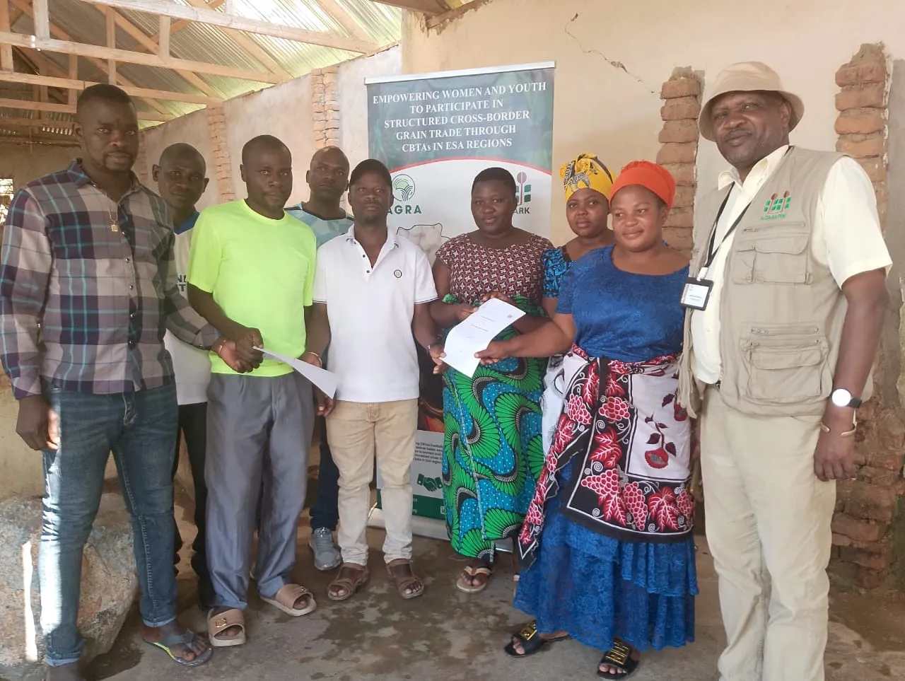 Group photo at the launch of the Songwe Cross-Border Trade Association in Malawi
