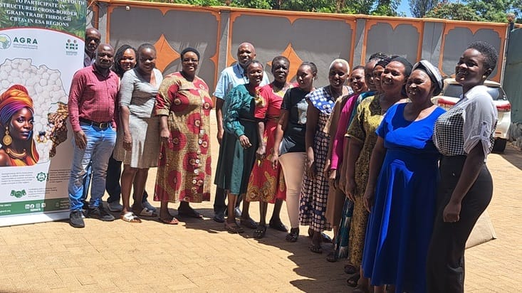 AGMARK Team with members from Busia Women Cross-Border Traders SACCO (Kenya)