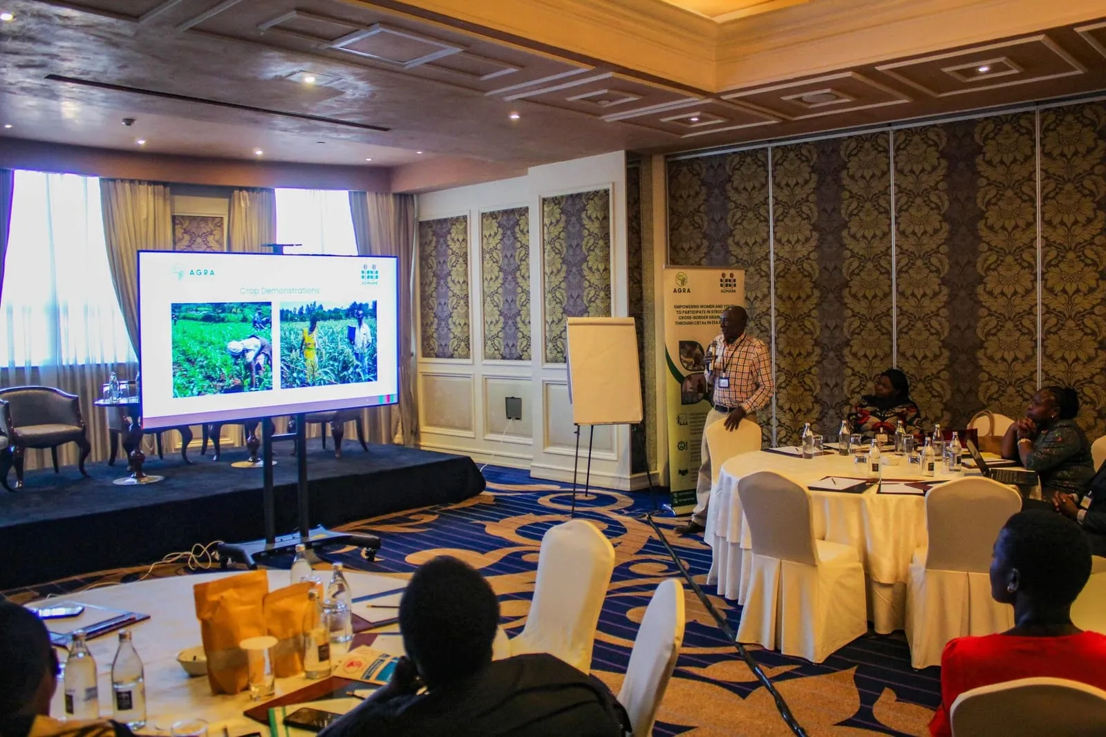 Dr. Caleb Wangia (AGMARK's Chair of Board of Trustees, giving an overview about AGMARK)