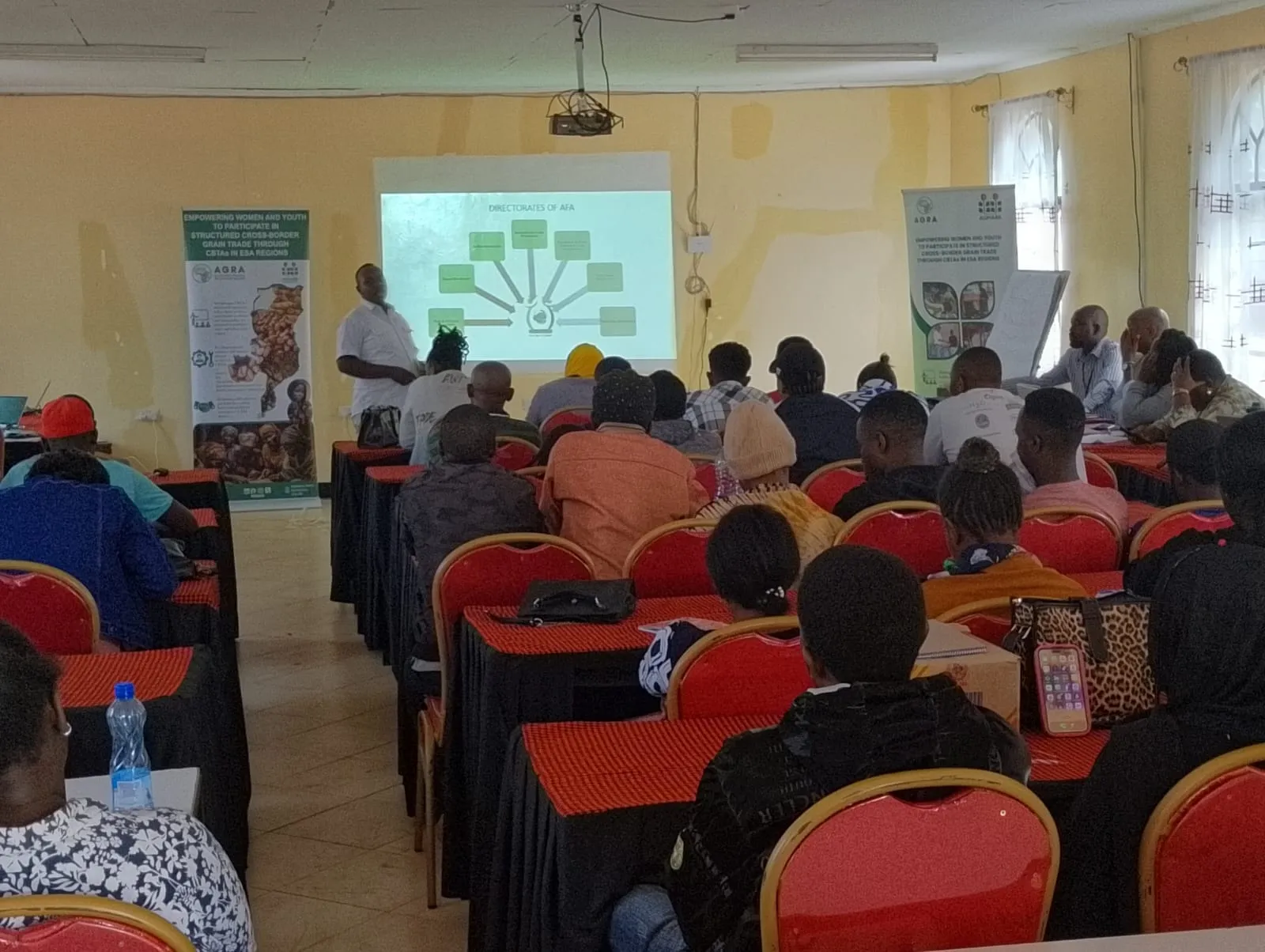 Official from Agricultural and Food Authority (AFA) addressing Kenyan and Tanzanian Participants | AGMARK Namanga Training